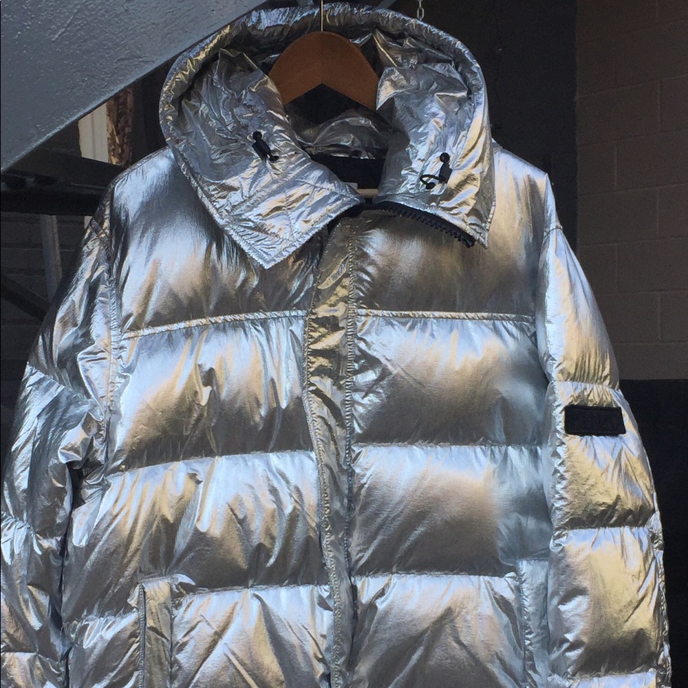 Kenzo Men's Metallic Puffer Hooded